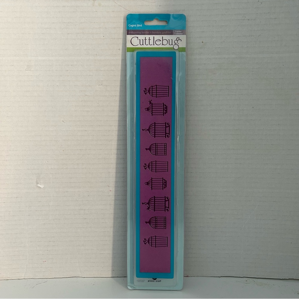 Cuttlebug 12 inches embossing border - CAGED BIRD